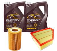 DENCKERMANN Controllo Set MANNOL Combi LL 5W-30 10L Per BMW 3er Touring 335d