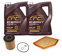 DENCKERMANN Controllo Set MANNOL Combi LL 5W-30 10L Per BMW 6er Cabriolet