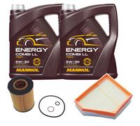 DENCKERMANN Controllo Set MANNOL Combi LL 5W-30 10L Per BMW X5 4.8I XDRIVE