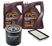 DENCKERMANN Controllo Set MANNOL Combi LL 5W-30 10L Per Jeep Cherokee 4.0i