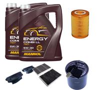 DENCKERMANN Controllo Set MANNOL Combi LL 5W-30 10L Per Mercedes S-Klasse