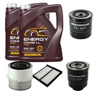 DENCKERMANN Controllo Set MANNOL Combi LL 5W-30 10L Per Mitsubishi L 200 2.5