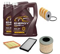 DENCKERMANN Controllo Set MANNOL Combi LL 5W-30 10L Per Opel Vivaro Kasten
