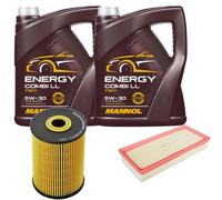 DENCKERMANN Controllo Set MANNOL Combi LL 5W-30 10L Per Porsche Cayenne 3.6