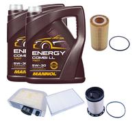 DENCKERMANN Controllo Set MANNOL Combi LL 5W-30 10L Per VW Touareg 3.0 TDI