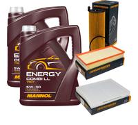 DENCKERMANN Controllo Set MANNOL Combi LL 5W-30 10L Per VW Touareg 3.0 V6