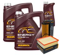 DENCKERMANN Controllo Set MANNOL Combi LL 5W-30 11L Per Audi A4 Avant 2.7