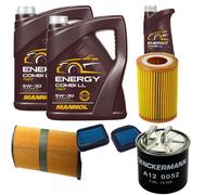 DENCKERMANN Controllo Set MANNOL Combi LL 5W-30 11L Per Mercedes S-Klasse