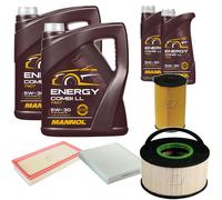 DENCKERMANN Controllo Set MANNOL Combi LL 5W-30 12L Per VW Touareg 3.0 V6