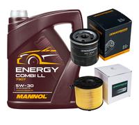 DENCKERMANN Controllo Set MANNOL Combi LL 5W-30 5L Per Audi A4 Avant 1.4
