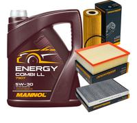 DENCKERMANN Controllo Set MANNOL Combi LL 5W-30 5L Per Audi A4 Avant 1.9 TDI
