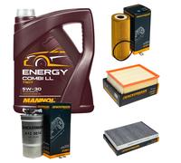 DENCKERMANN Controllo Set MANNOL Combi LL 5W-30 5L Per Audi A6 Avant 1.9 TDI
