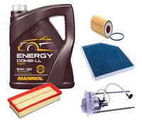 DENCKERMANN Controllo Set MANNOL Combi LL 5W-30 5L Per Audi Q5 2.0 TFSI