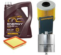 DENCKERMANN Controllo Set MANNOL Combi LL 5W-30 5L Per BMW 3er Compact 316i