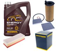 DENCKERMANN Controllo Set MANNOL Combi LL 5W-30 5L Per BMW 5er Touring 520d