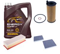DENCKERMANN Controllo Set MANNOL Combi LL 5W-30 5L Per BMW 5er Touring 520d