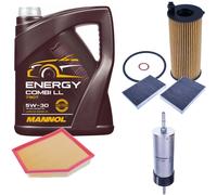 DENCKERMANN Controllo Set MANNOL Combi LL 5W-30 5L Per BMW 5er Touring 530i