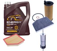DENCKERMANN Controllo Set MANNOL Combi LL 5W-30 5L Per BMW X3 XDRIVE20I