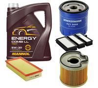 DENCKERMANN Controllo Set MANNOL Combi LL 5W-30 5L Per Citroën Jumpy 2.0 HDi