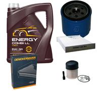 DENCKERMANN Controllo Set MANNOL Combi LL 5W-30 5L Per Dacia Lodgy 1.5 DCI