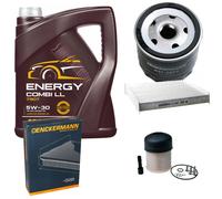 DENCKERMANN Controllo Set MANNOL Combi LL 5W-30 5L Per Dacia Logan MCV II