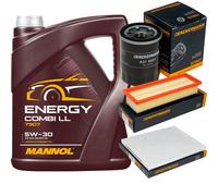DENCKERMANN Controllo Set MANNOL Combi LL 5W-30 5L Per Fiat Punto Evo 1.2