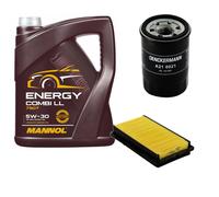 DENCKERMANN Controllo Set MANNOL Combi LL 5W-30 5L Per Honda Accord V 1.9I