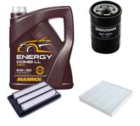 DENCKERMANN Controllo Set MANNOL Combi LL 5W-30 5L Per Honda HR-V 1.5i-VTEC
