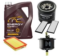 DENCKERMANN Controllo Set MANNOL Combi LL 5W-30 5L Per Hyundai Accent II 1.3