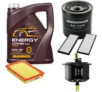 DENCKERMANN Controllo Set MANNOL Combi LL 5W-30 5L Per Hyundai Accent II 1.3