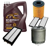 DENCKERMANN Controllo Set MANNOL Combi LL 5W-30 5L Per Hyundai Getz 1.5 CRDi