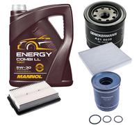 DENCKERMANN Controllo Set MANNOL Combi LL 5W-30 5L Per Hyundai Kona 1.6