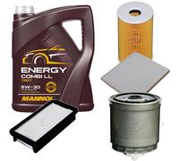 DENCKERMANN Controllo Set MANNOL Combi LL 5W-30 5L Per KIA Rio II 1.5 CRDi
