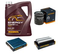 DENCKERMANN Controllo Set MANNOL Combi LL 5W-30 5L Per Mazda 6 Kombi 2.0 MZR
