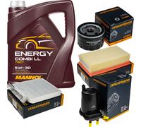 DENCKERMANN Controllo Set MANNOL Combi LL 5W-30 5L Per Nissan Micra III 1.5