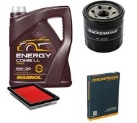 DENCKERMANN Controllo Set MANNOL Combi LL 5W-30 5L Per Nissan Micra IV 1.2