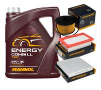 DENCKERMANN Controllo Set MANNOL Combi LL 5W-30 5L Per Nissan Micra V 0.9