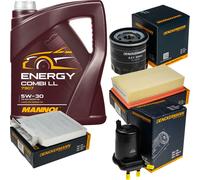 Denckermann Controllo Set mannol Combi Ll 5W-30 5L per Nissan NV200 Evalia