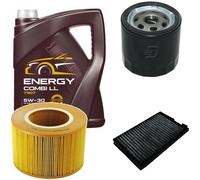 DENCKERMANN Controllo Set MANNOL Combi LL 5W-30 5L Per Saab 9-5 Kombi 2.0 T