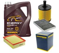 DENCKERMANN Controllo Set MANNOL Combi LL 5W-30 5L Per Seat Exeo ST 2.0 TDi