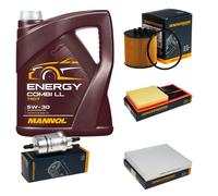 DENCKERMANN Controllo Set MANNOL Combi LL 5W-30 5L Per Skoda Roomster 1.6