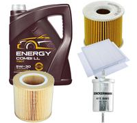 DENCKERMANN Controllo Set MANNOL Combi LL 5W-30 5L Per Smart Fortwo Coupe