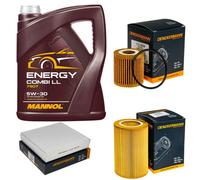DENCKERMANN Controllo Set MANNOL Combi LL 5W-30 5L Per Smart Fortwo Coupe