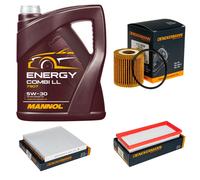 DENCKERMANN Controllo Set MANNOL Combi LL 5W-30 5L Per Smart Fortwo Coupe