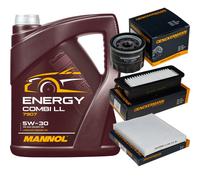 DENCKERMANN Controllo Set MANNOL Combi LL 5W-30 5L Per Suzuki Celerio 1.0