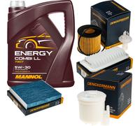 DENCKERMANN Controllo Set MANNOL Combi LL 5W-30 5L Per Toyota Yaris 1.33
