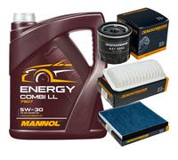 DENCKERMANN Controllo Set MANNOL Combi LL 5W-30 5L Per Toyota Yaris 1.4 D-4D