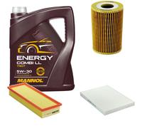 DENCKERMANN Controllo Set MANNOL Combi LL 5W-30 5L Per VW Caddy II Kasten