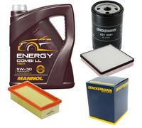 DENCKERMANN Controllo Set MANNOL Combi LL 5W-30 5L Per VW Golf II 1.8I Cat