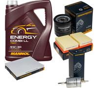 Denckermann Controllo Set mannol Combi Ll 5W-30 5L per VW Lupo 1.0 1.4 Polo Di